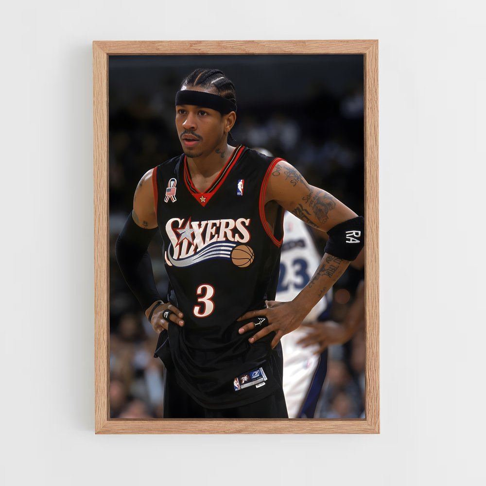 Poster Allen de iverson – affiche Basketball (vue 4)